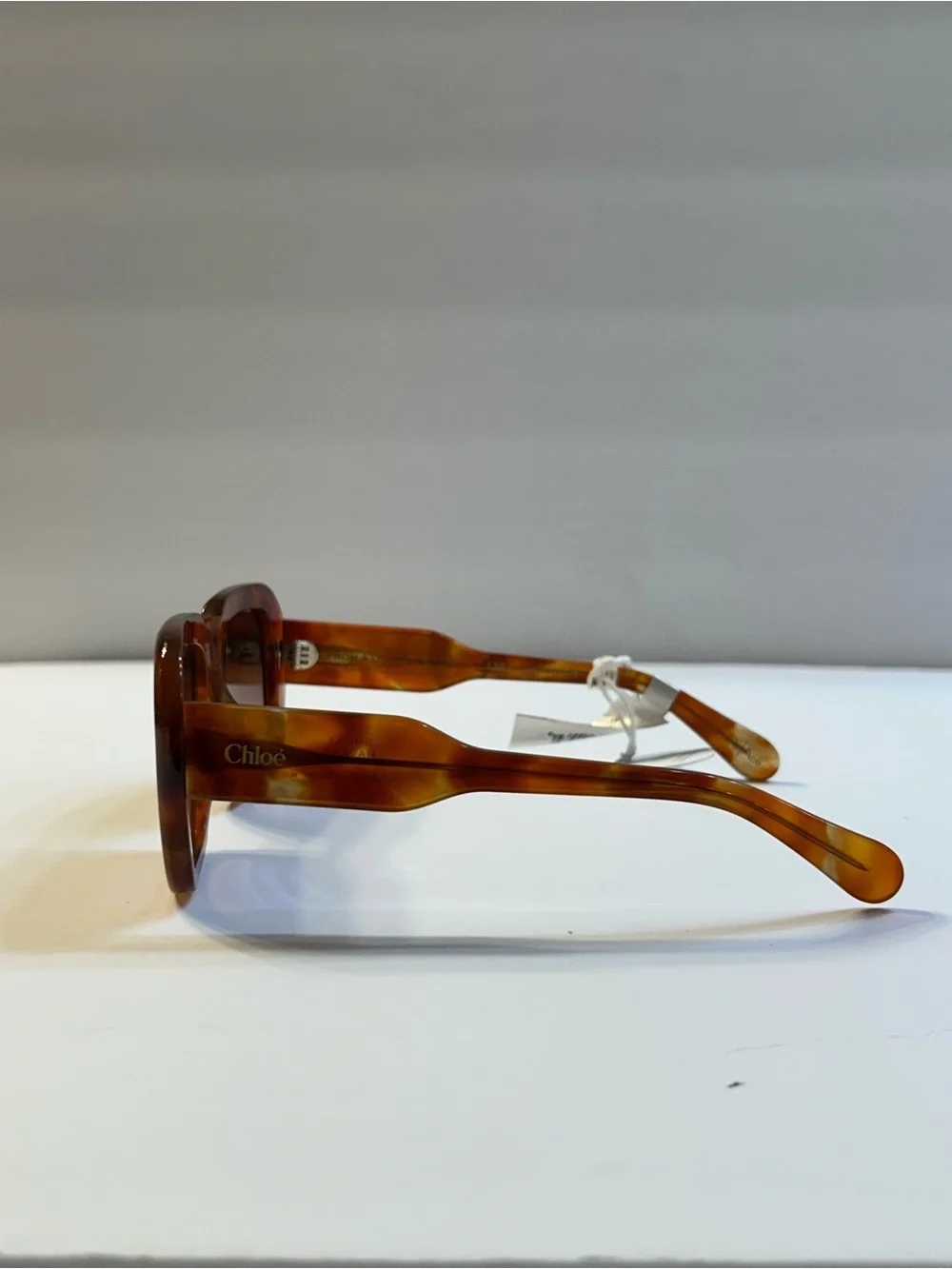 NWT Chloe Round Acetate Sunglasses in Smokey Havana